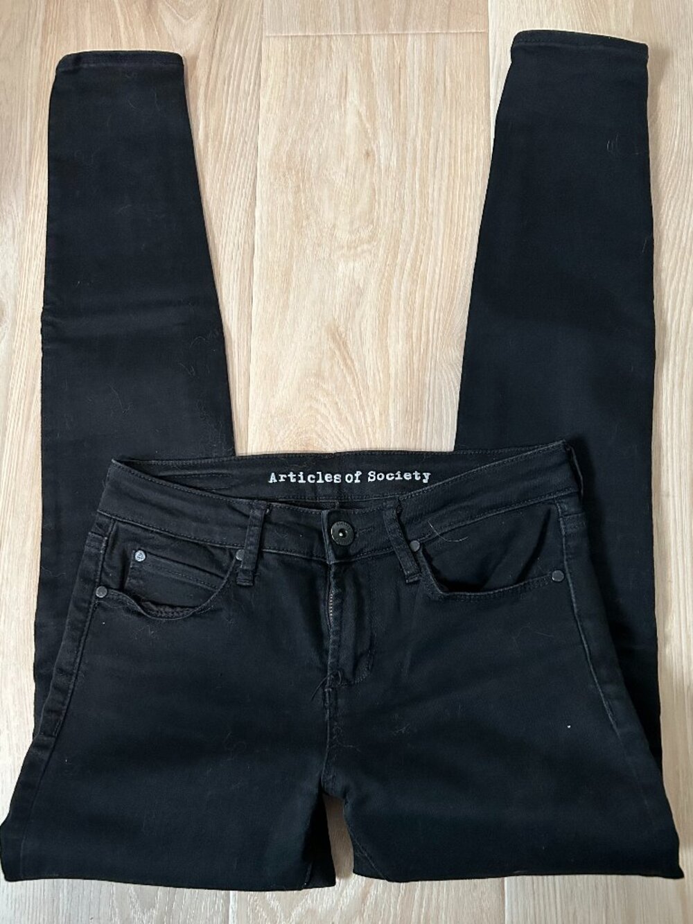 Articles of Society Davenport Skinny Jeans size 24 Black
